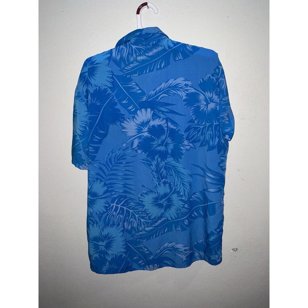 Milwaukee Brewers Hawaiian Shirt Mens M Blue Brew Crew Embroidered Hibiscus S/S - Picture 2 of 4